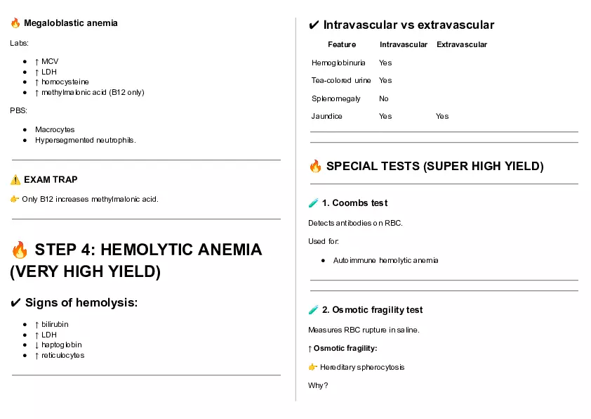 Cheat Sheet - Clin Path Lecture 1 - Page 7
