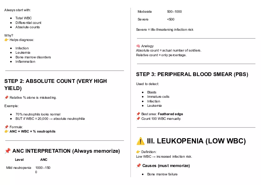 Cheat Sheet - Clin Path Lecture 1 - Page 15