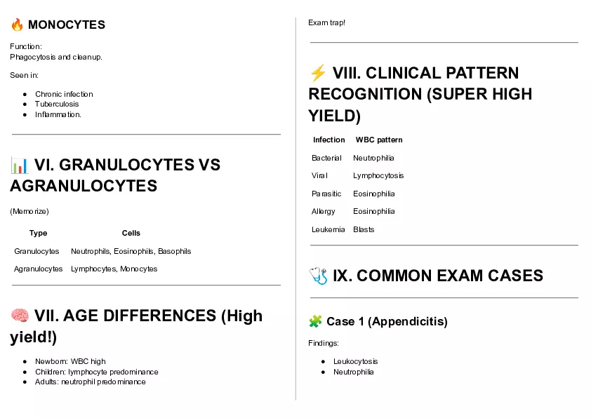 Cheat Sheet - Clin Path Lecture 1 - Page 18