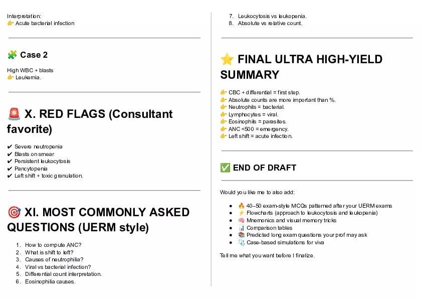 Cheat Sheet - Clin Path Lecture 1 - Page 19