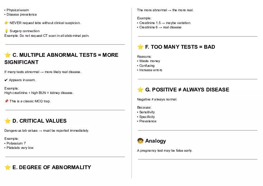 Cheat Sheet - Clin Path Lecture 1 - Page 24