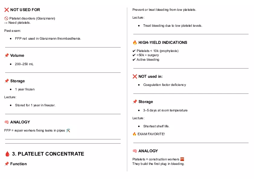 Cheat Sheet - Clin Path Lecture 1 - Page 32