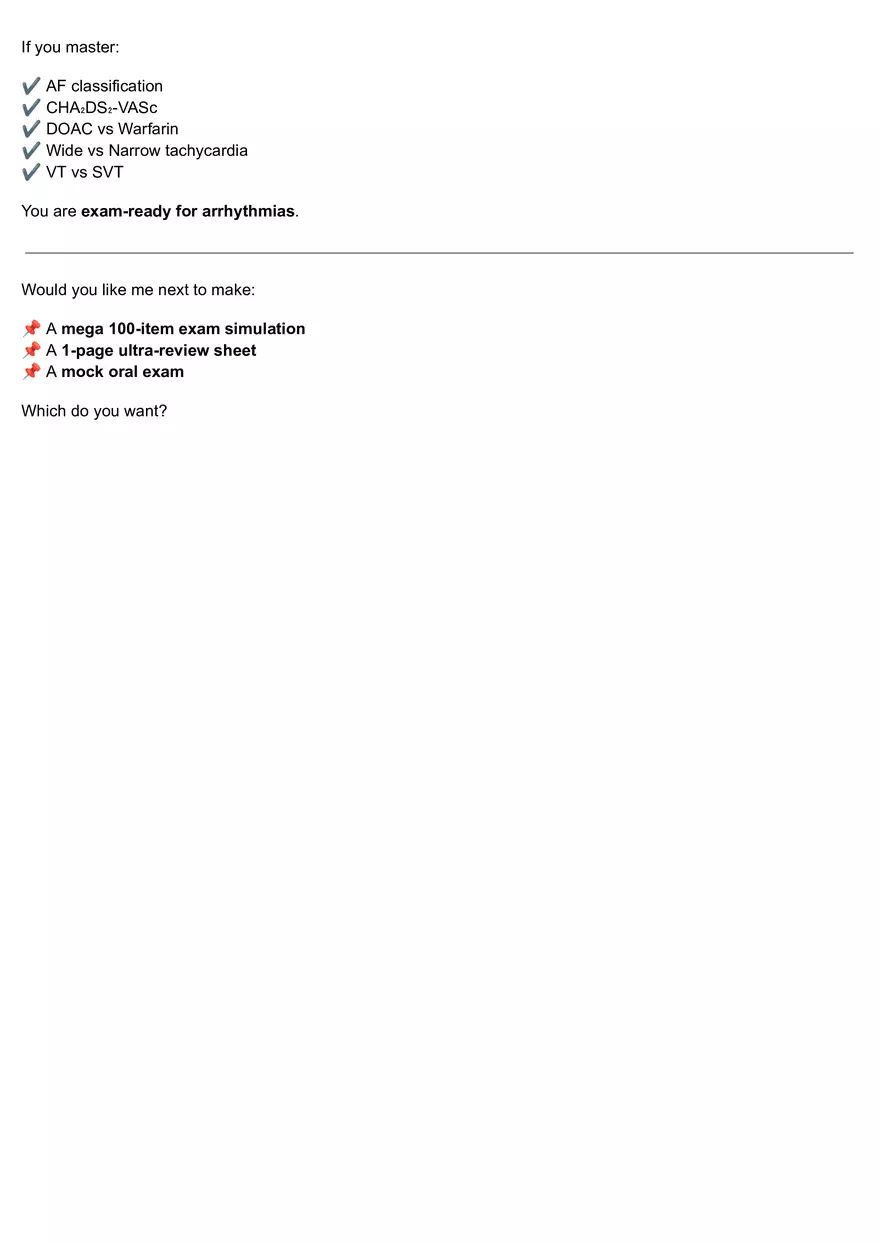 High-yield Arrhythmia Mcq Quiz - Page 9