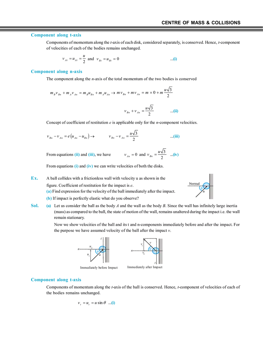 Centre of Mass & Collisions Impulse and Momentum - Page 9