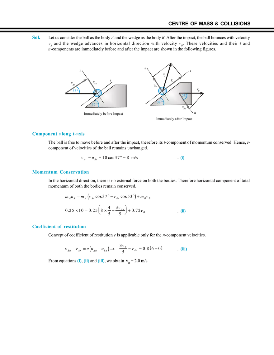 Centre of Mass & Collisions Impulse and Momentum - Page 11