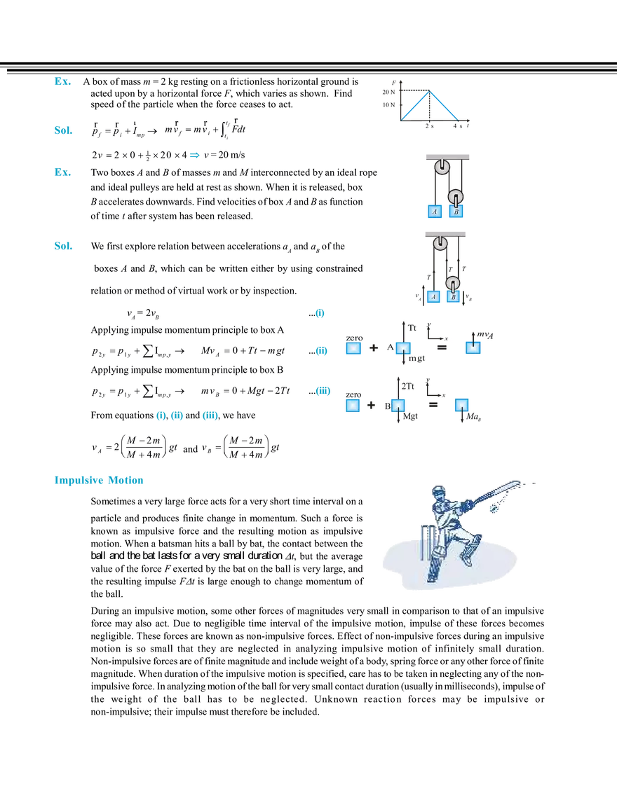 Centre of Mass & Collisions Impulse and Momentum - Page 13