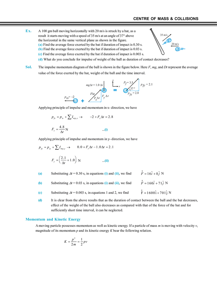 Centre of Mass & Collisions Impulse and Momentum - Page 14