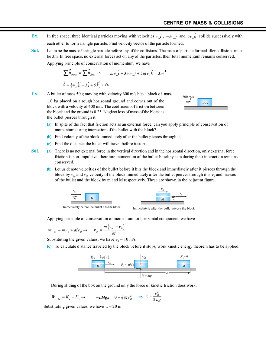 Centre of Mass & Collisions Impulse and Momentum - Page 18