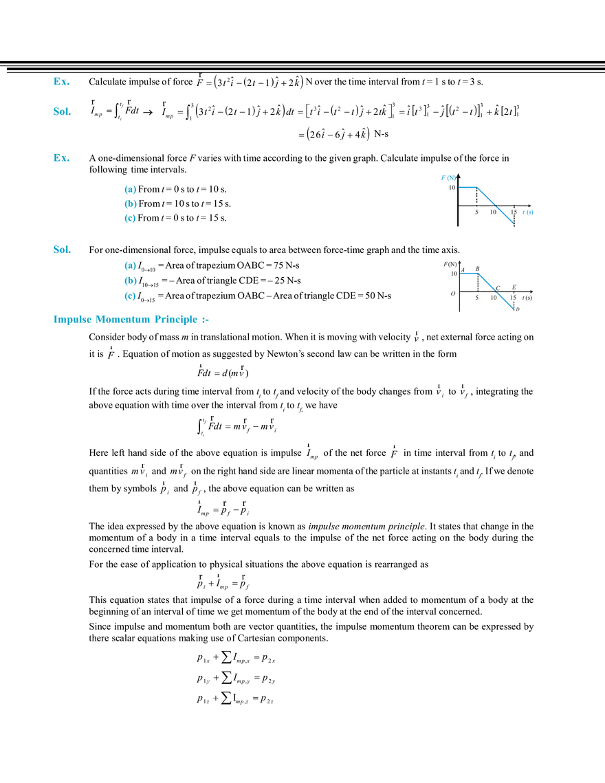 Centre of Mass & Collisions Impulse and Momentum - Page 2