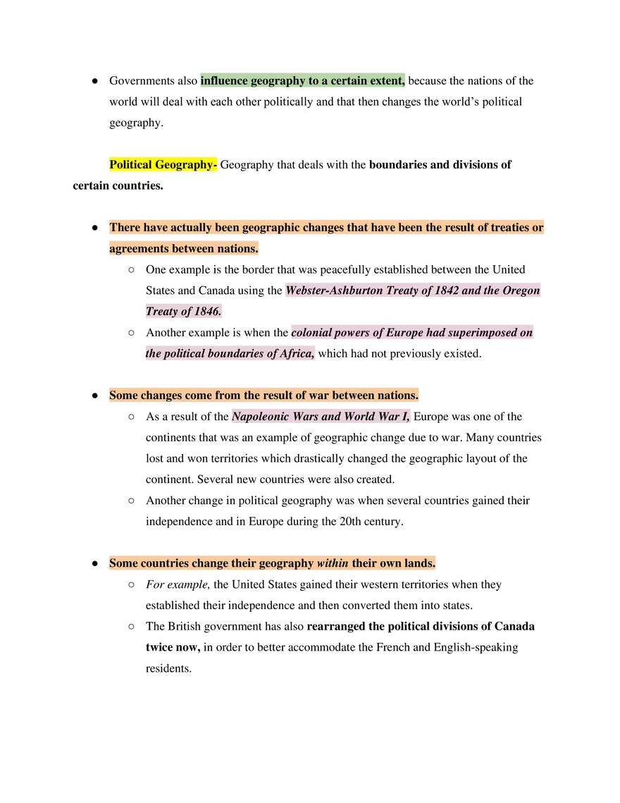 Basics of World Geography Study Guide - Page 8