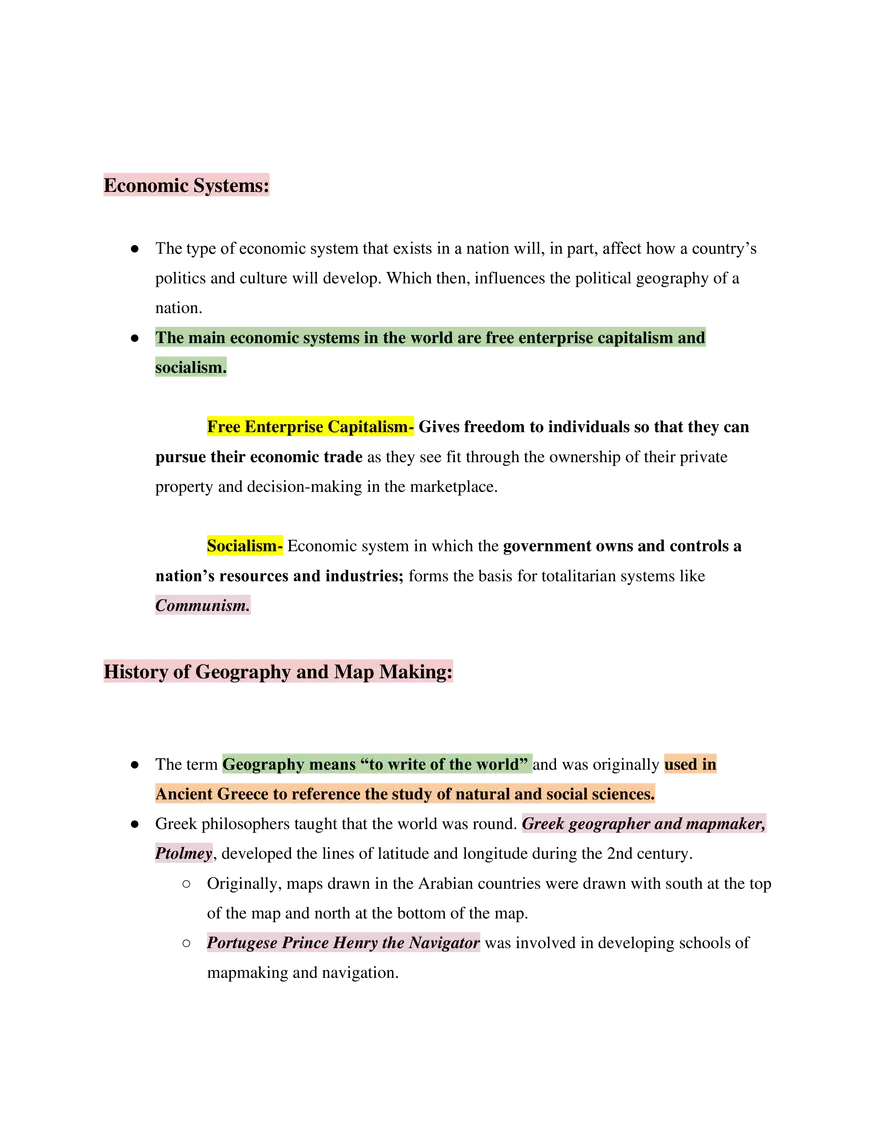 Basics of World Geography Study Guide - Page 9