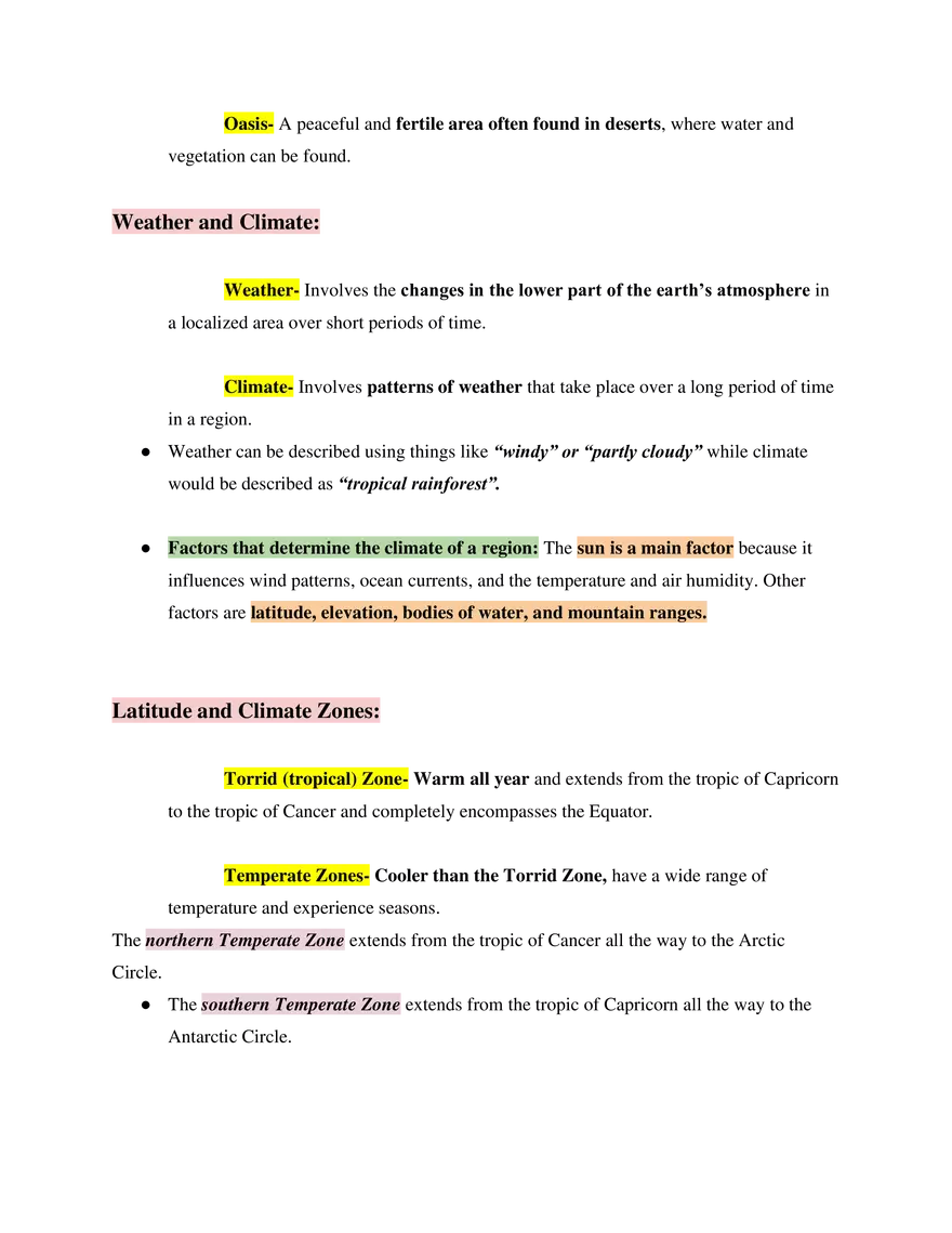 Basics of World Geography Study Guide - Page 22