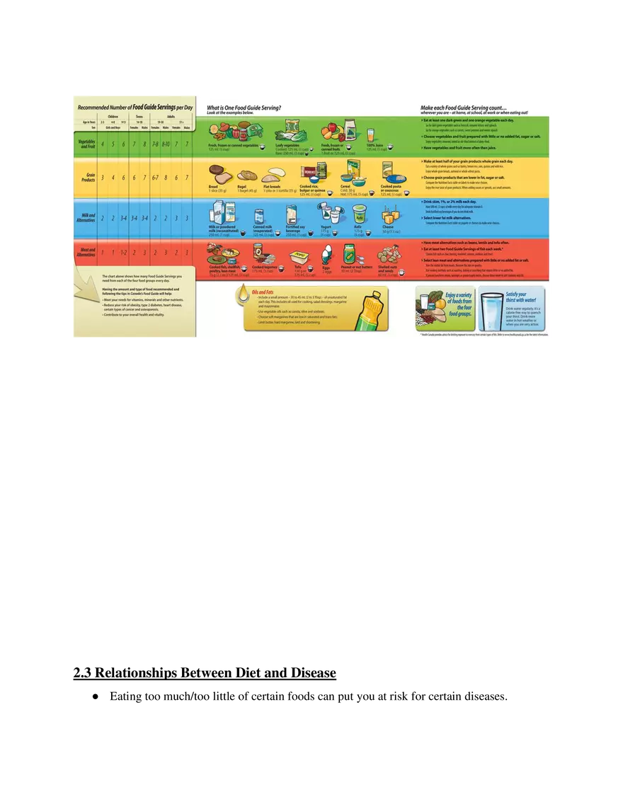 Food and Nutrition Unit 2 - Fundamentals of Nutrition - Page 3
