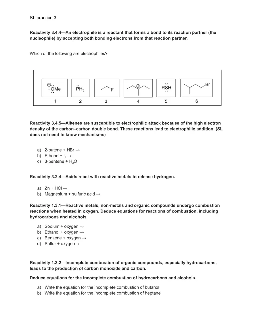 Org Worksheet Reaction Mechanisms - Page 3