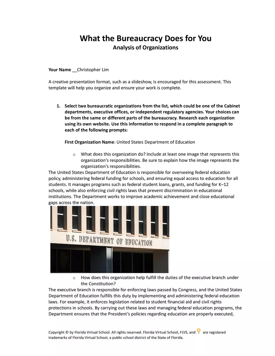 What the Bureaucracy Does for You - Page 1