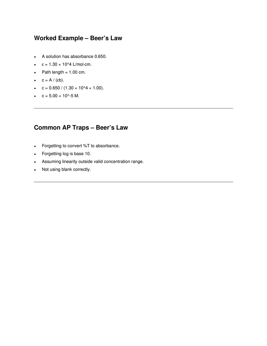 AP Chemistry - Chapter 13 Deep Dive Review Packet - Page 3