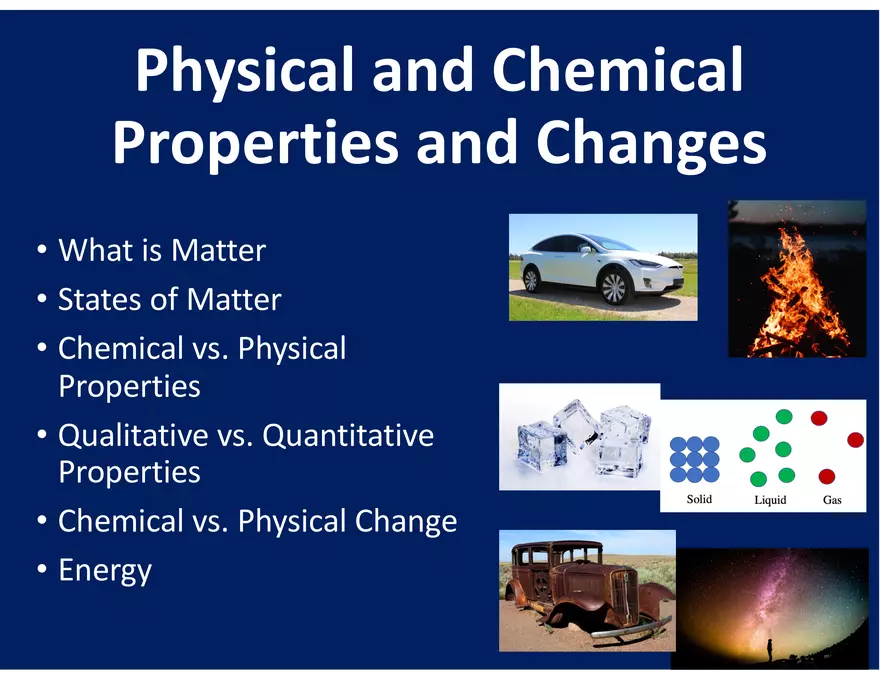 Physical and Chemical Properties and Changes - Page 1