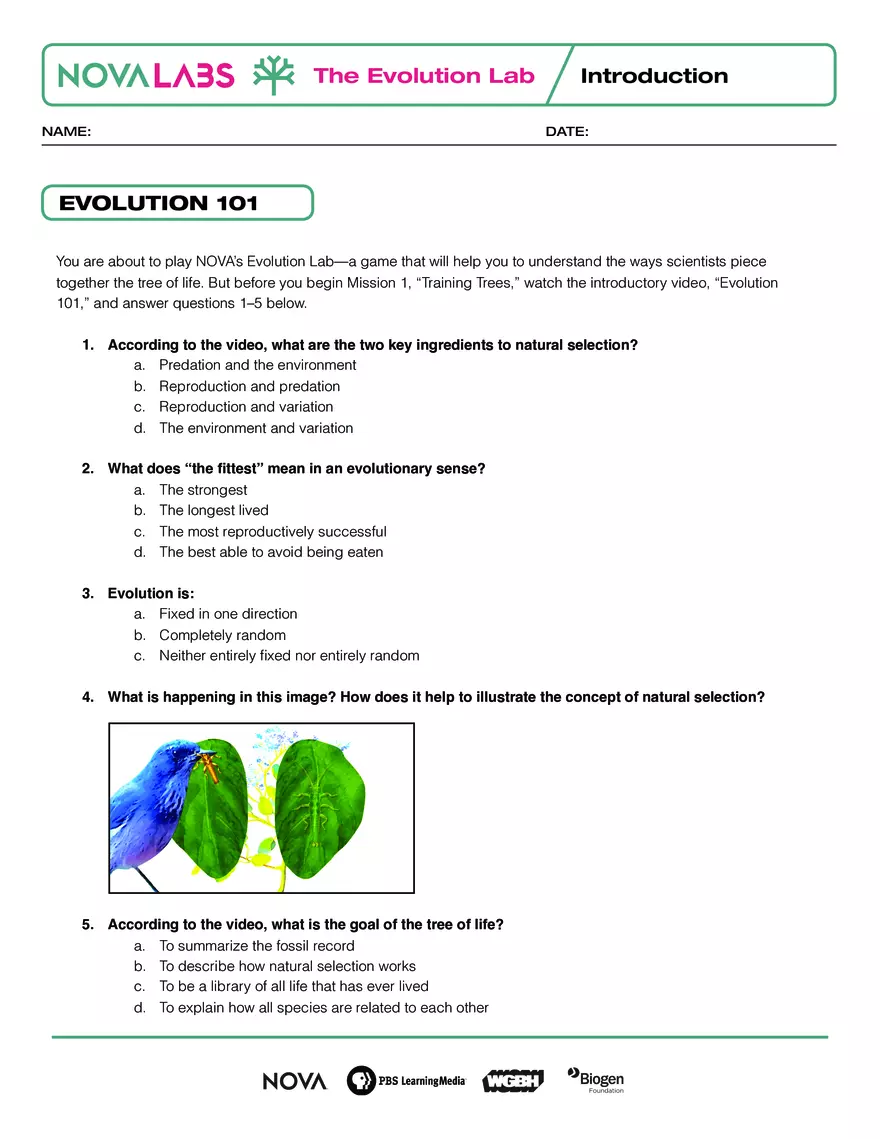 The Evolution Lab - Page 1