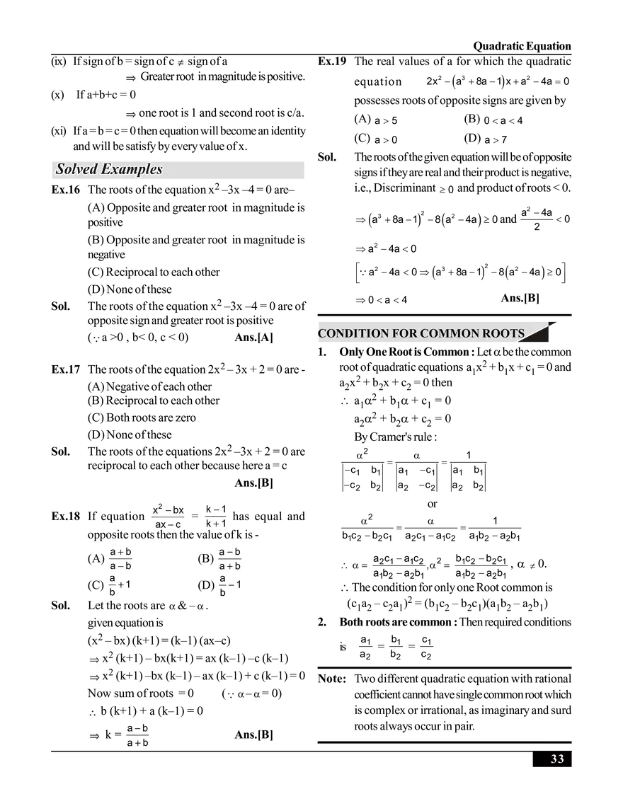 Quadratic Equation - Page 10