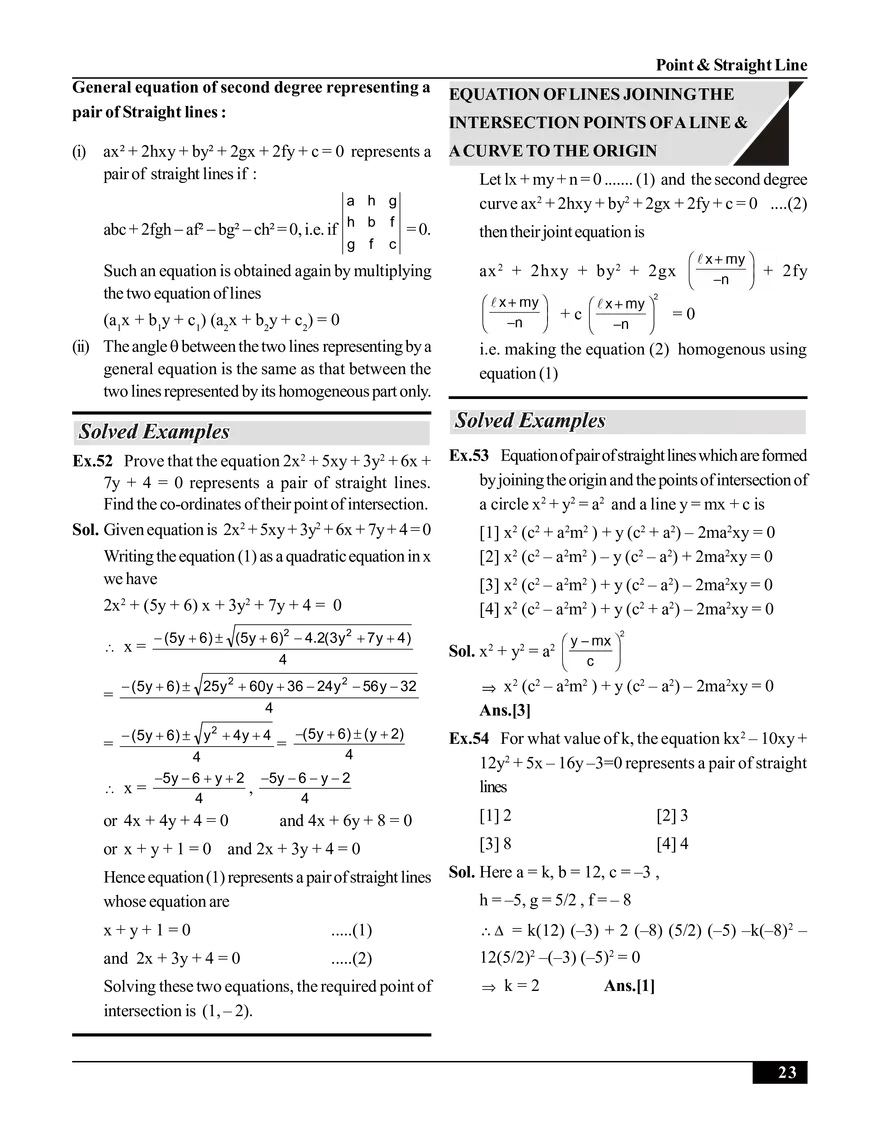 Point & Straight Line (Straight Line) - Page 7