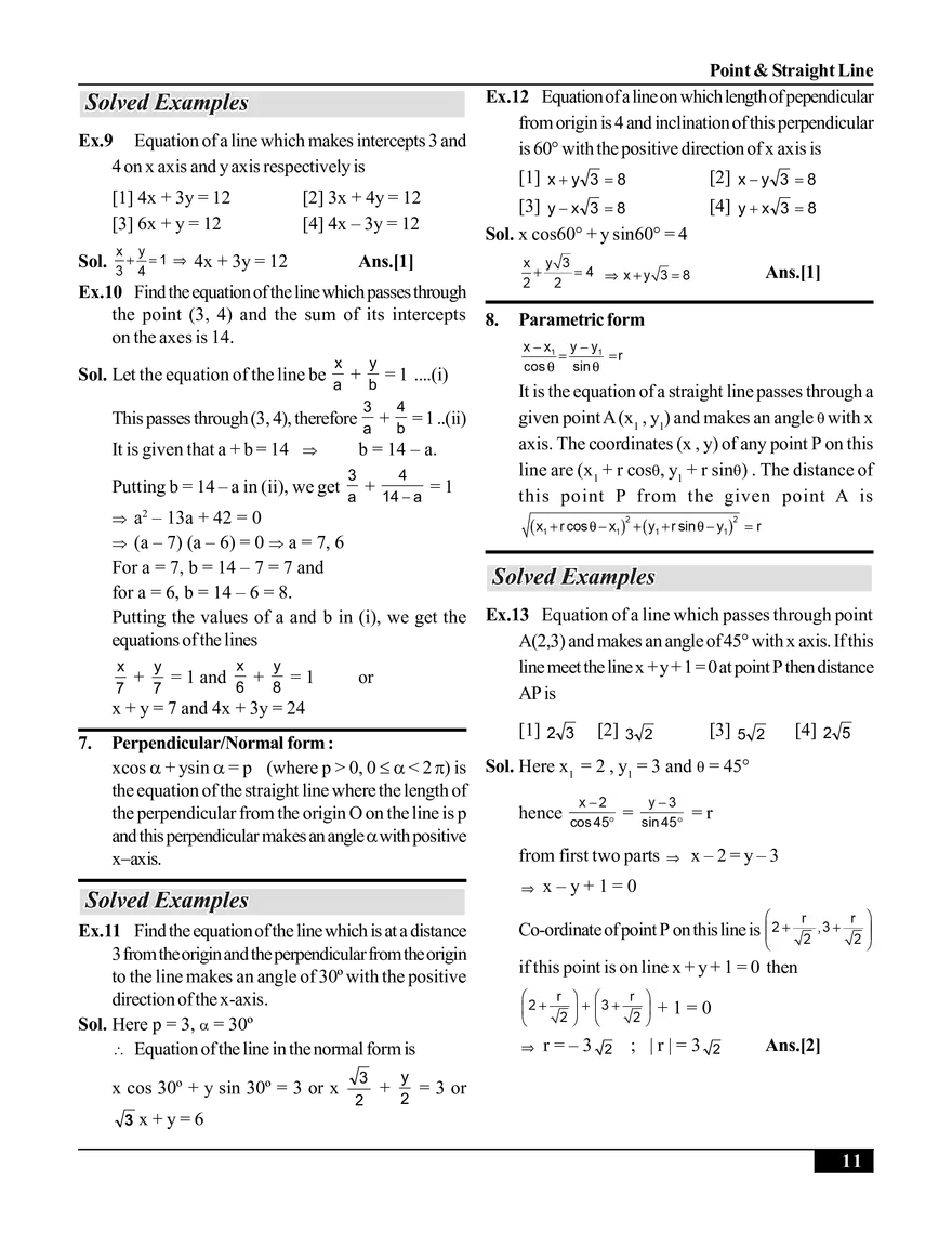 Point & Straight Line (Straight Line) - Page 10