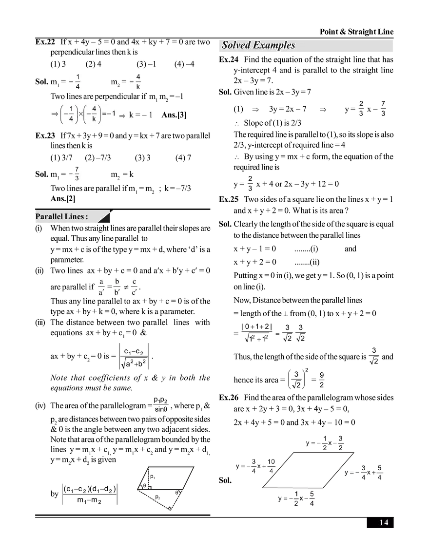 Point & Straight Line (Straight Line) - Page 13