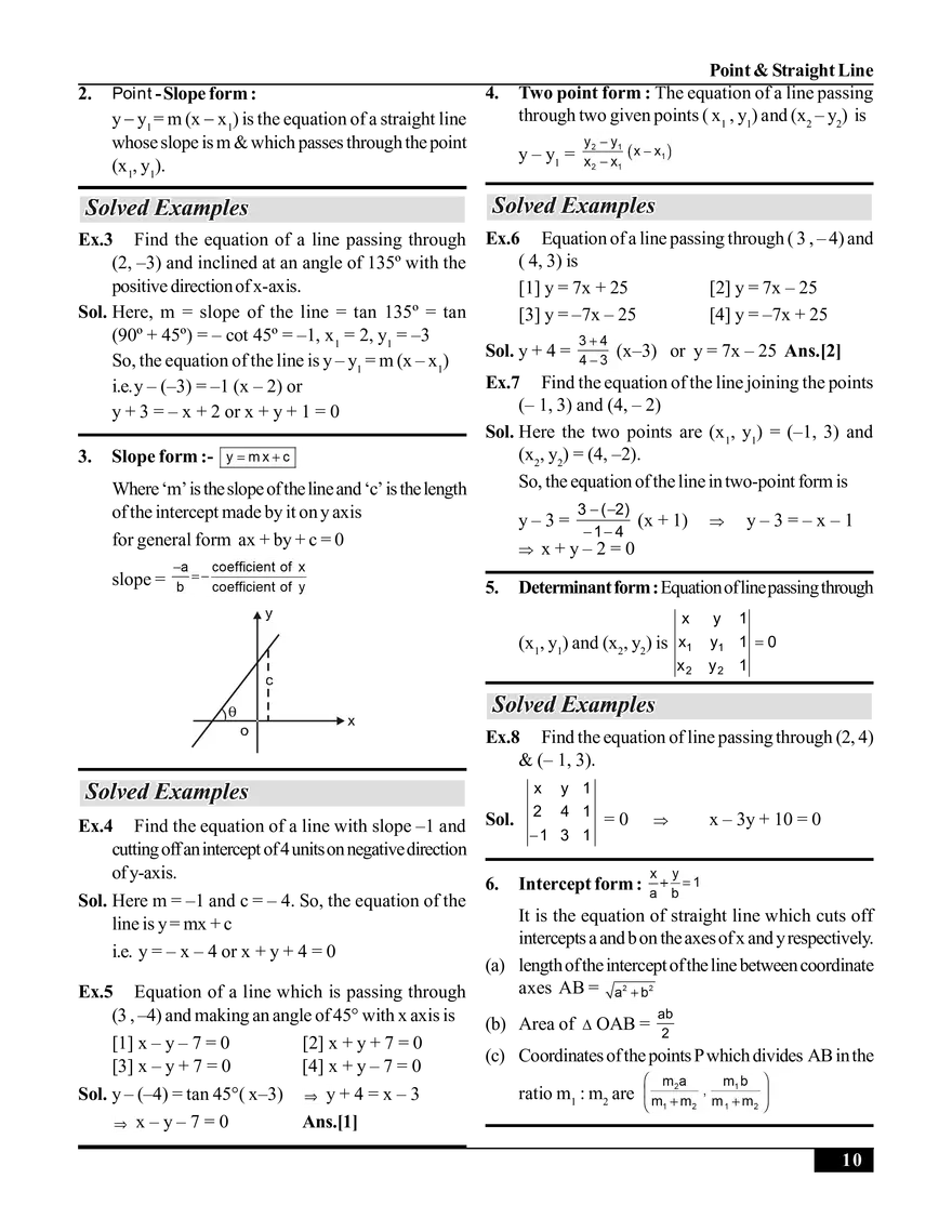 Point & Straight Line (Straight Line) - Page 2