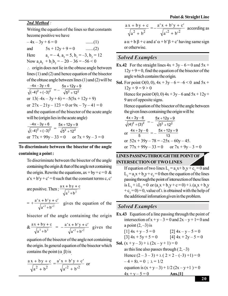 Point & Straight Line (Straight Line) - Page 4