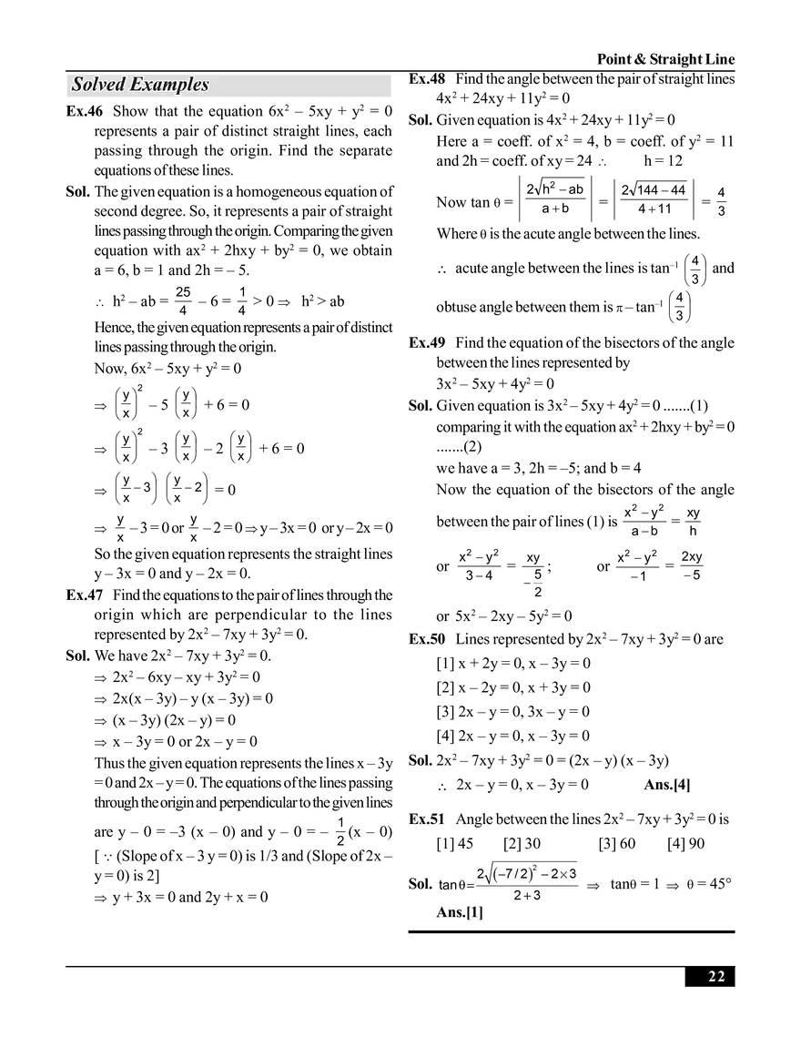 Point & Straight Line (Straight Line) - Page 6