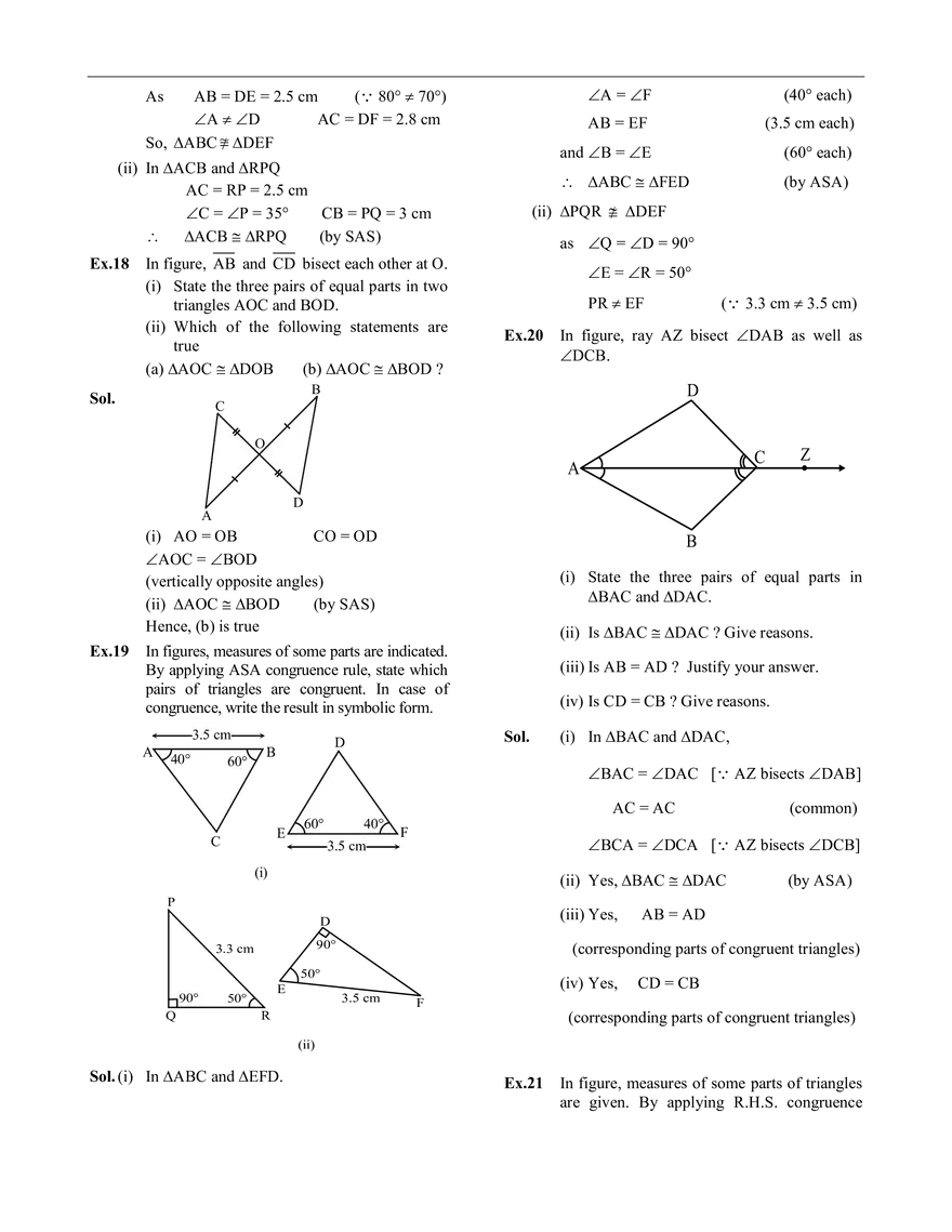 Congruence of Triangles - Page 7