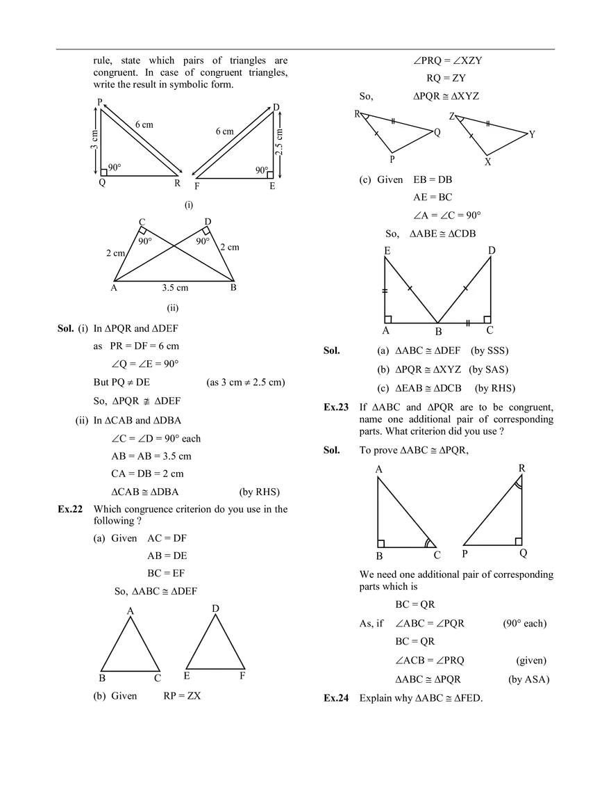 Congruence of Triangles - Page 8
