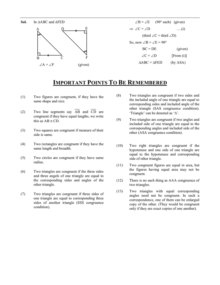 Congruence of Triangles - Page 9