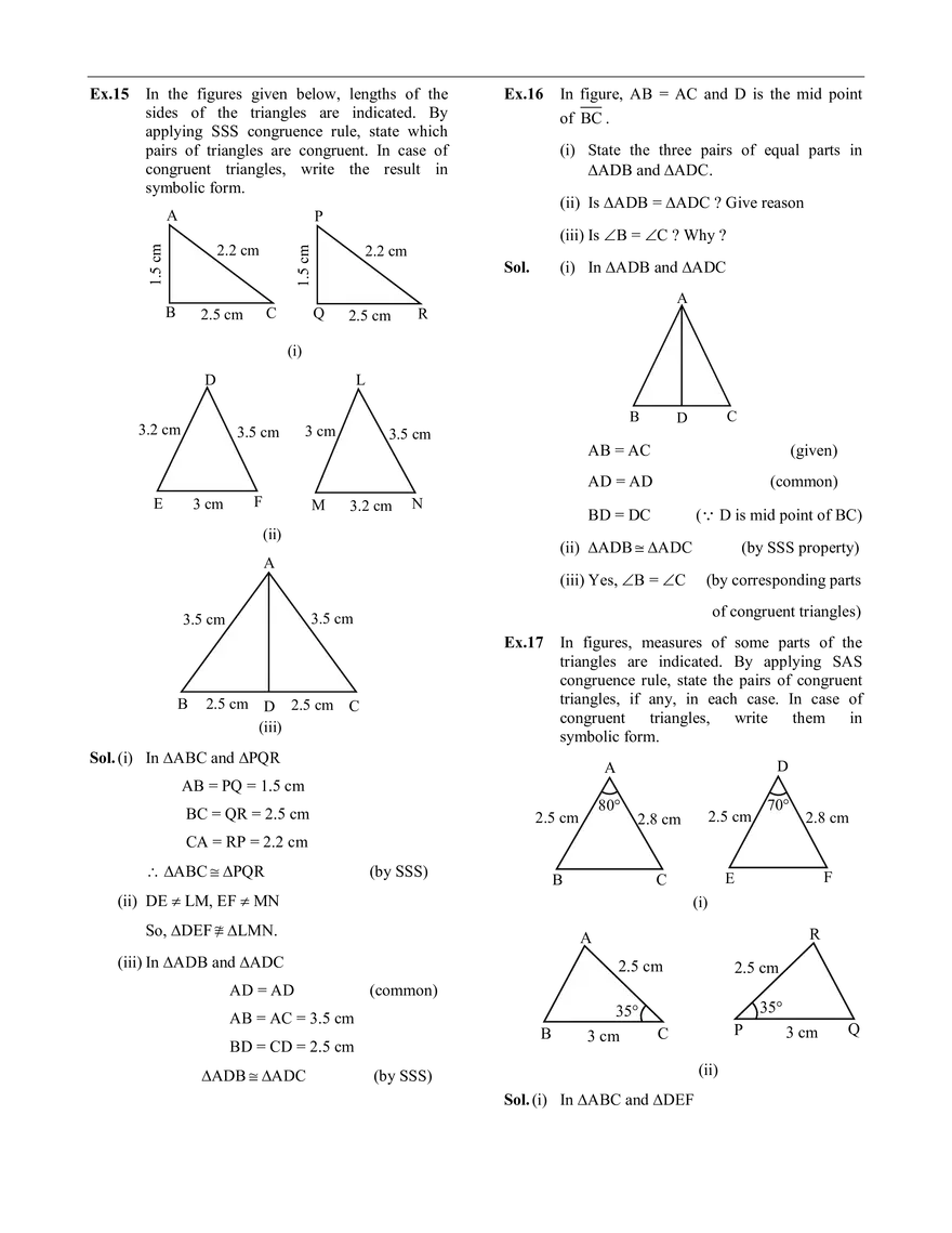 Congruence of Triangles - Page 6