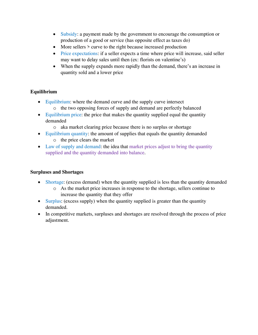 Chapter 3 Macroeconomics- Market At Work (Supply and Demand) - Page 6