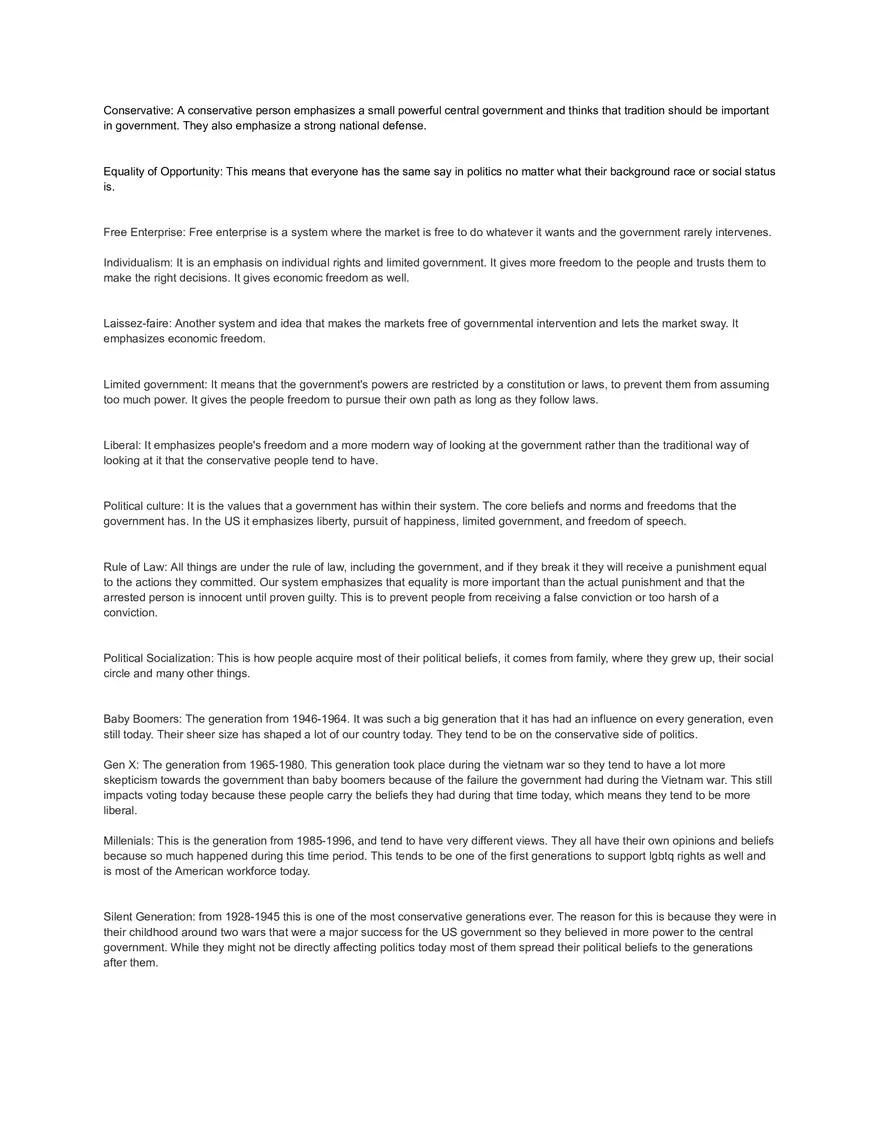 1st Half of History Notes - Page 1