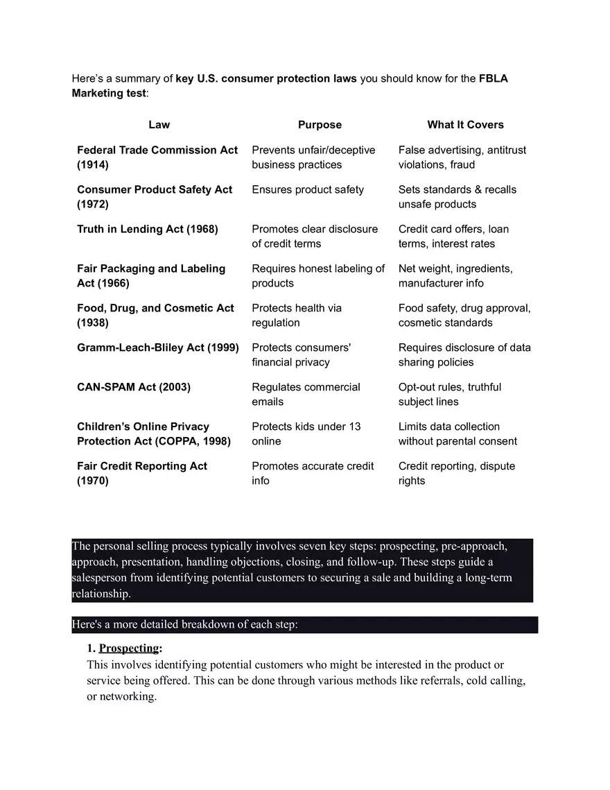 Basic Marketing Functions - Page 7