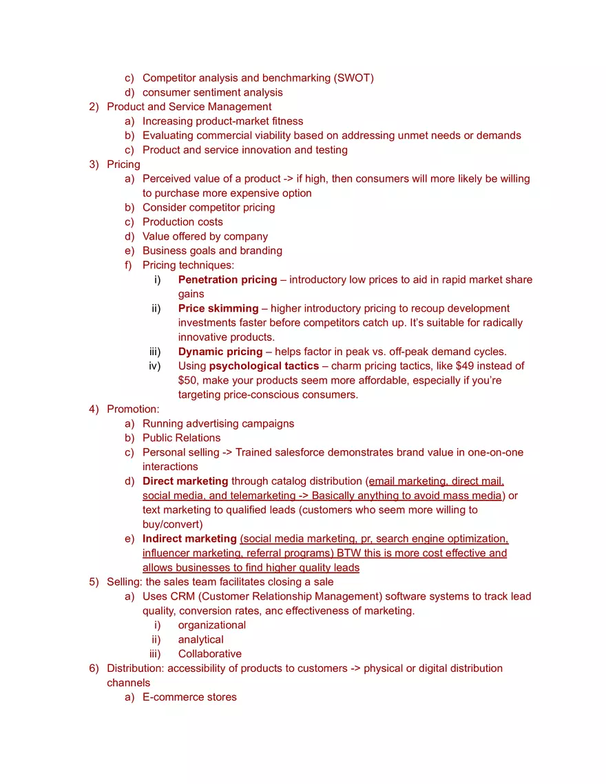 Basic Marketing Functions - Page 2