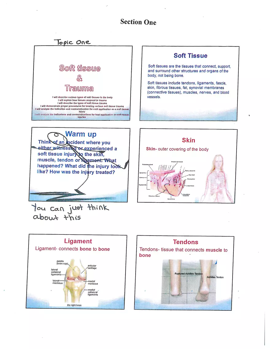 Section One Topic One - Page 1