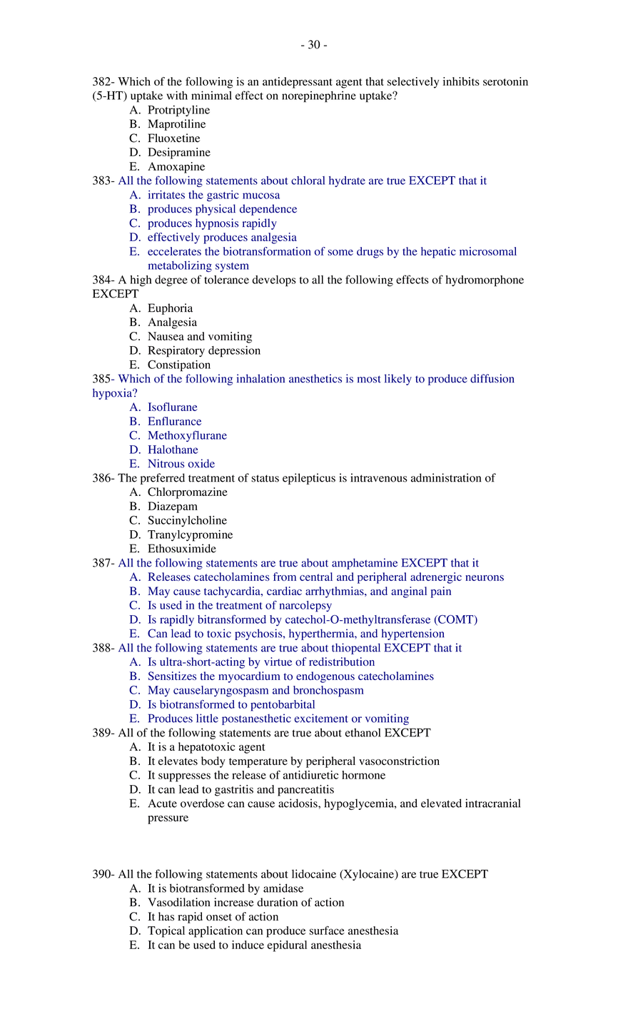 MCQs For Pharmacology - Page 23