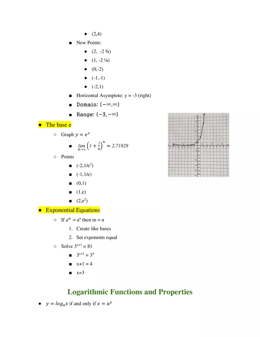 Unit 3 Exponential Functions - Page 3