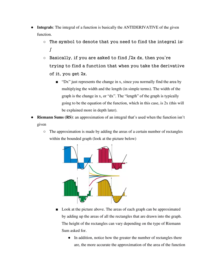 AP Calculus BC Unit 6 Integration and Accumulation of Change - Page 2
