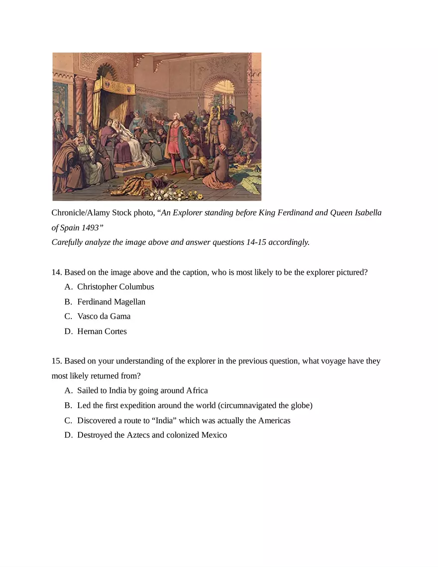 AP European History Unit 1 Quiz - Page 12