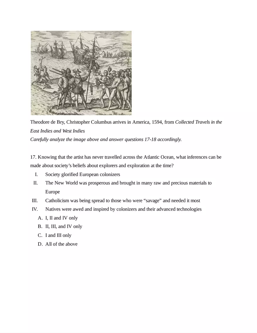 AP European History Unit 1 Quiz - Page 14