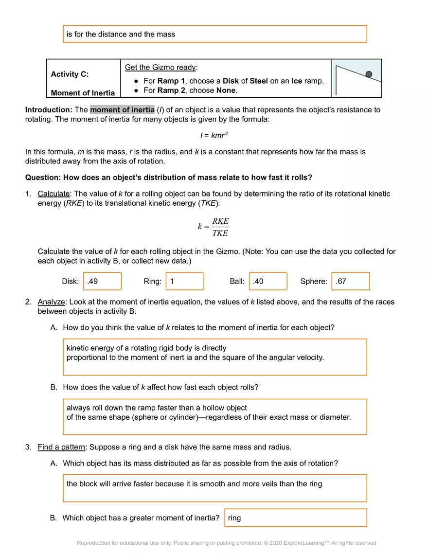 Gizmo Inclined Plane - Rolling Objects - Page 4