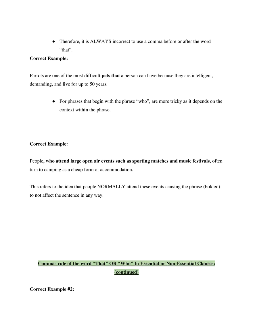 English Grammar Rules - Page 3