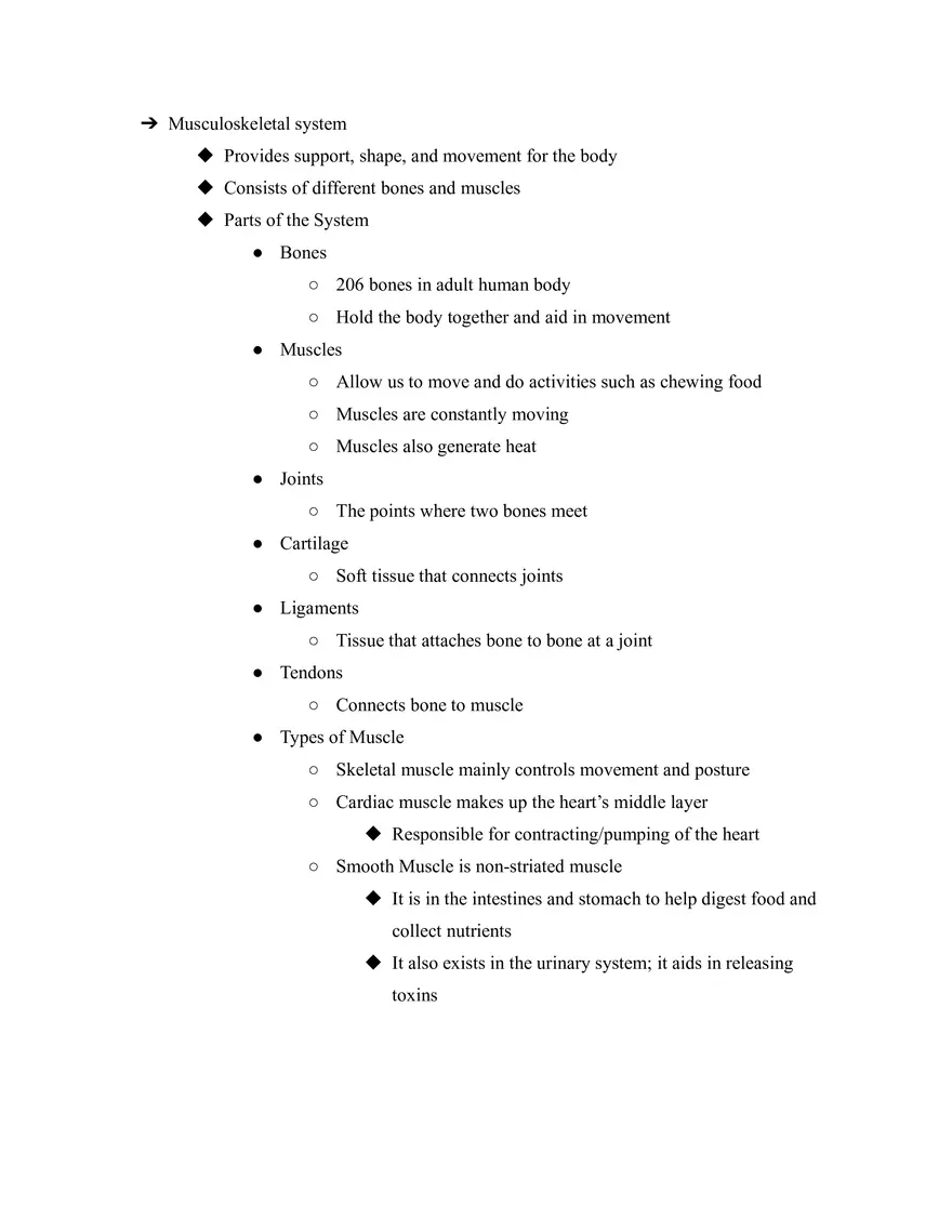 Body Systems - Page 6