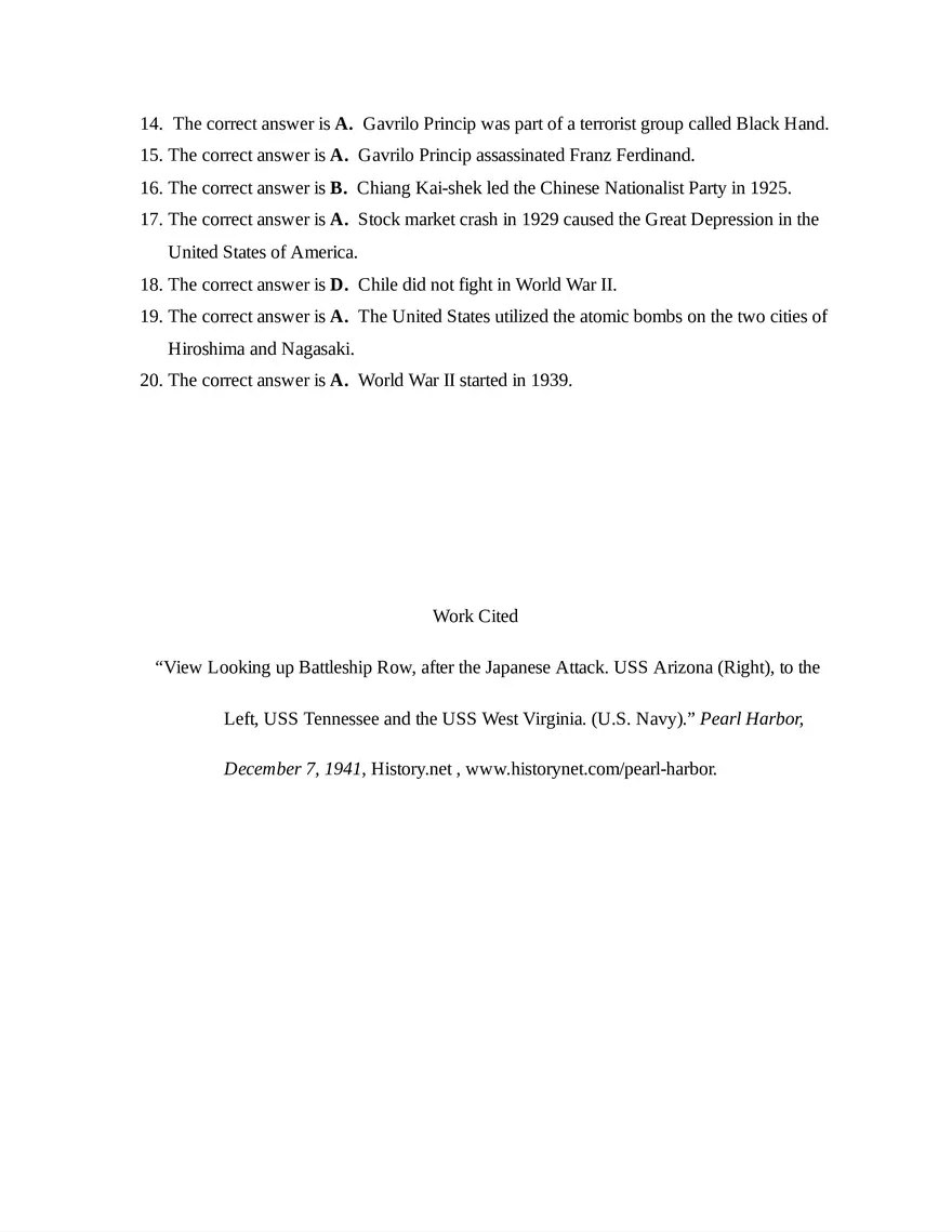 AP World History Unit 7 Quiz - Page 6