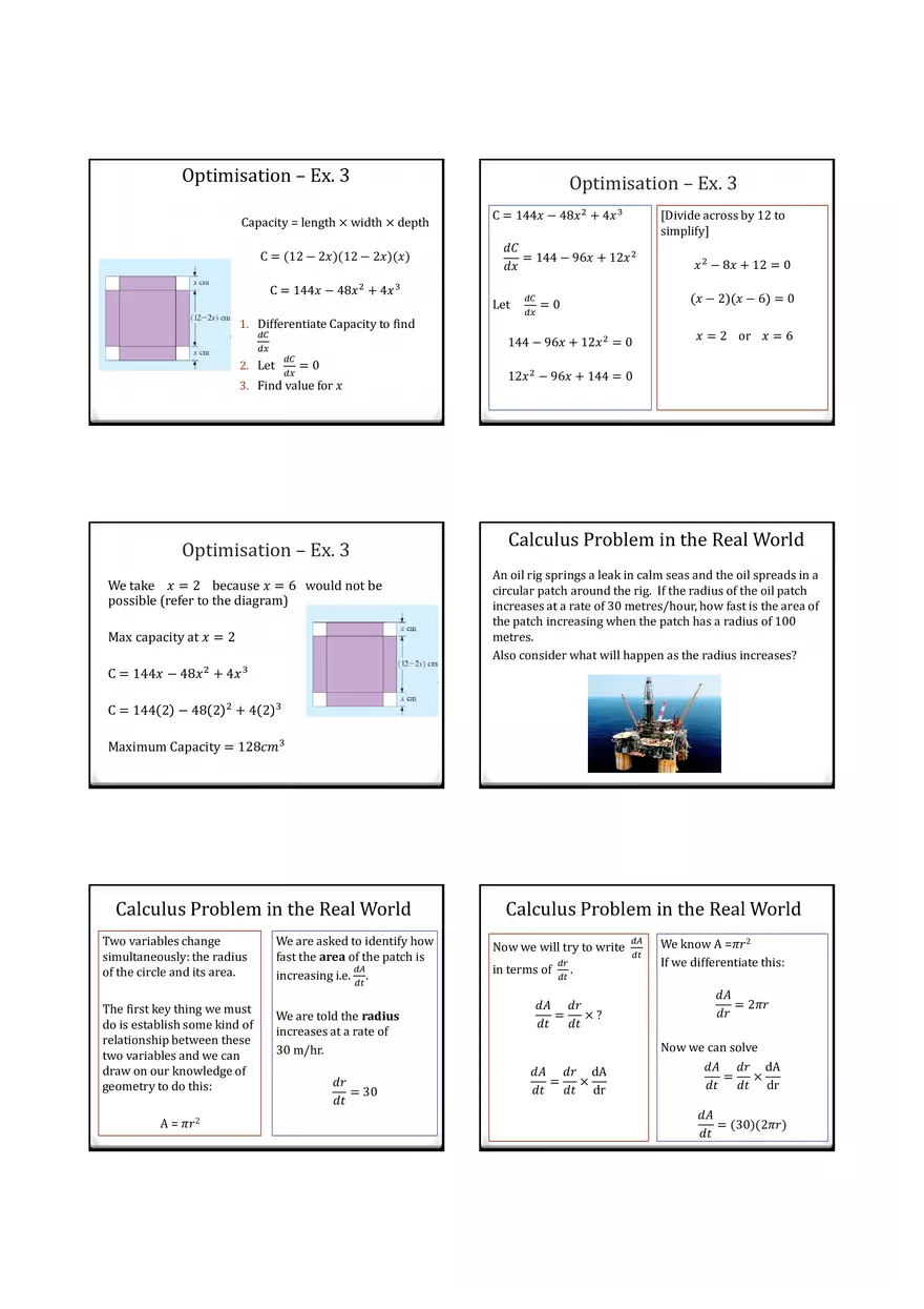 Differentiation and Integration - Chain Rule - Page 12