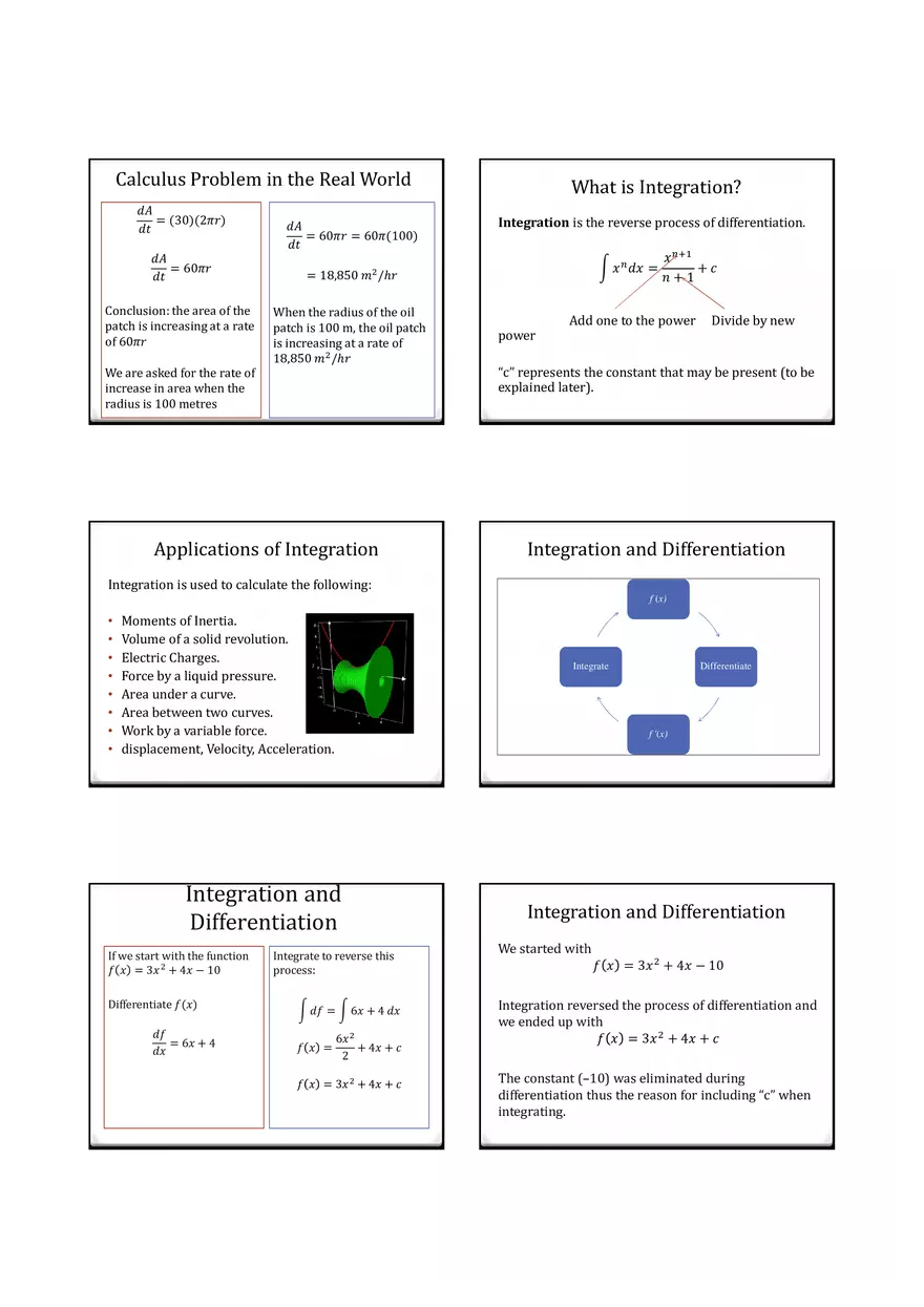 Differentiation and Integration - Chain Rule - Page 13