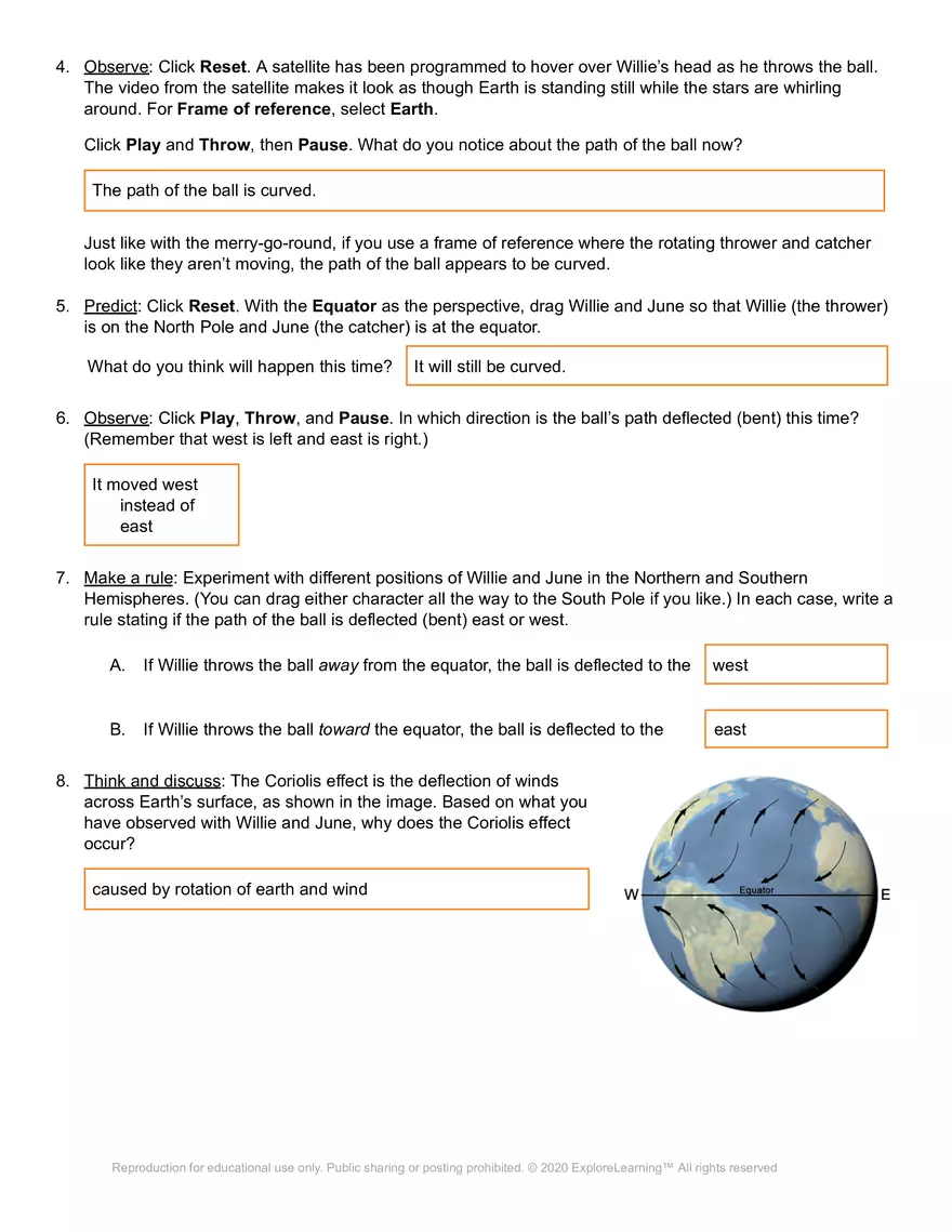 Day 5 - Gizmos Coriolis Effect - Page 8